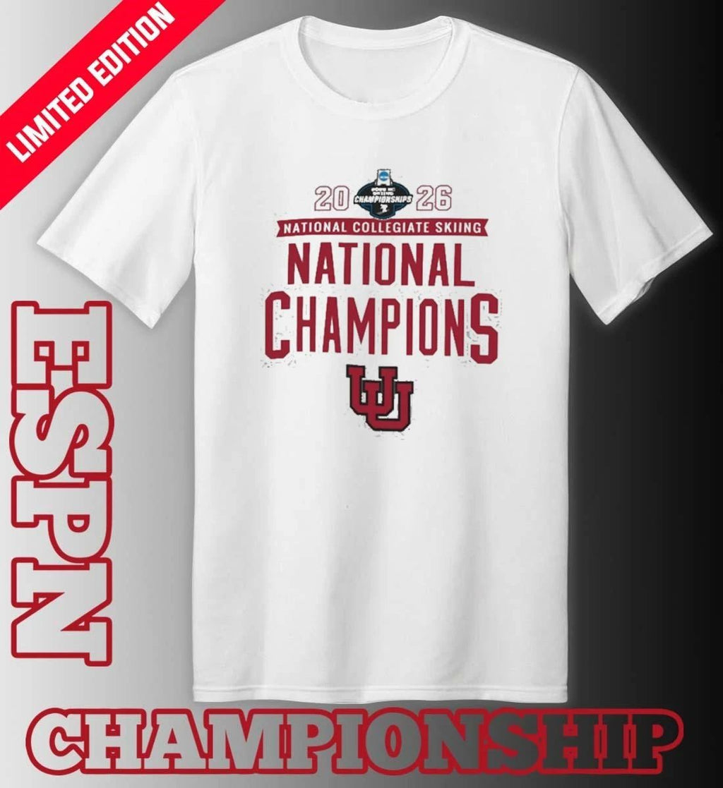 Utah Utes 2026 NCAA Skiing National Champions T-Shirt