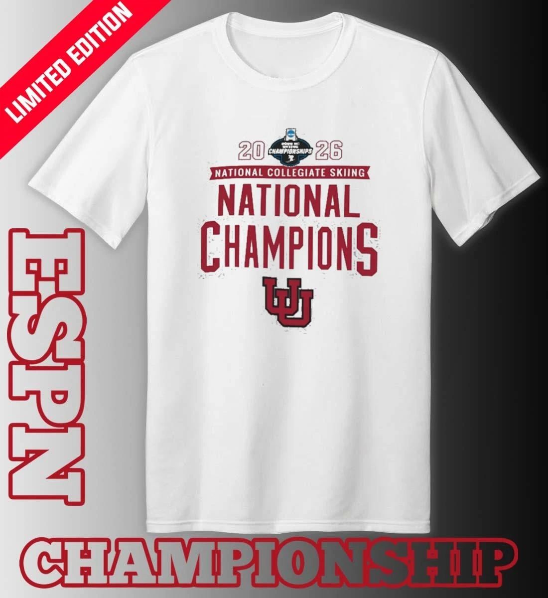 Utah Utes 2026 NCAA Skiing National Champions T-Shirt