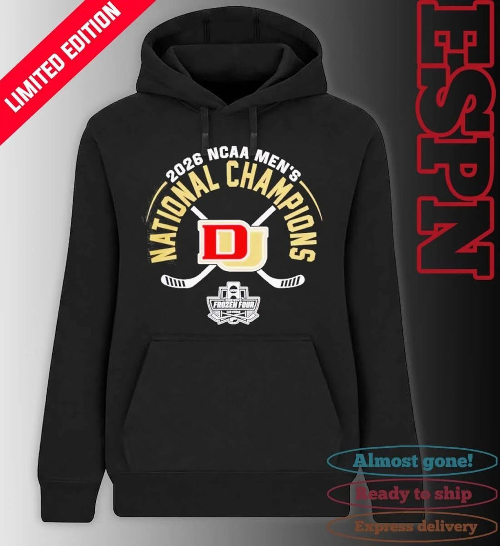 Denver Pioneers Men’s Ice Hockey 2026 Frozen Four National Champions T-Shirt