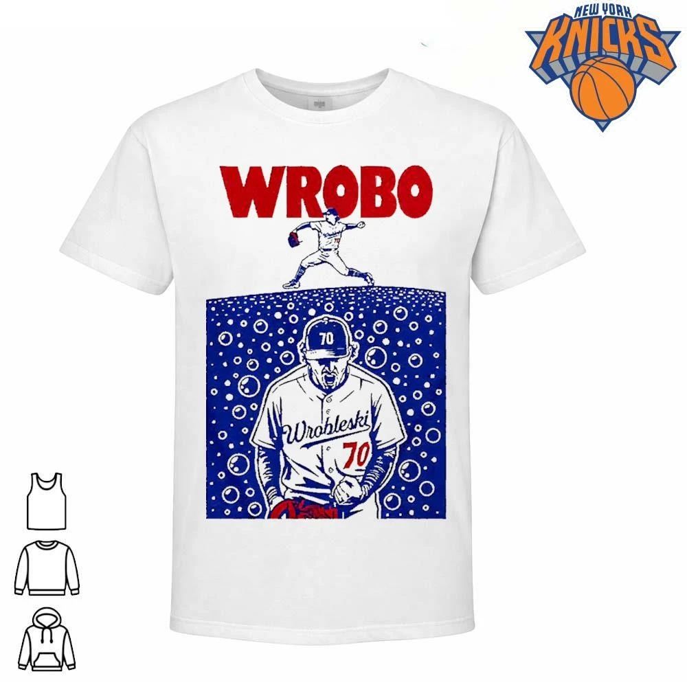 Wrobo Shark Justin Wrobleski Los Angeles Dodgers baseball shirt
