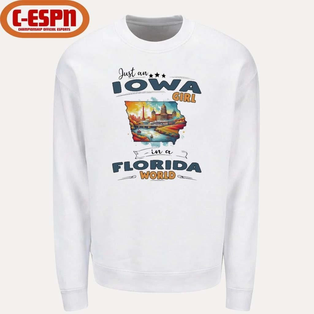 Just An Iowa Girl In A Florida World Retro Shirt