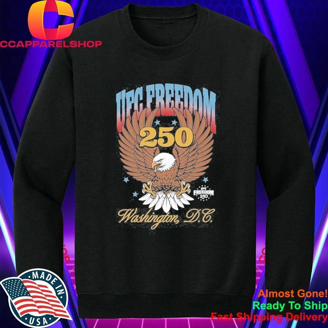 Freedom 250 Washington DC Distressed Eagle Patriotic Shirt