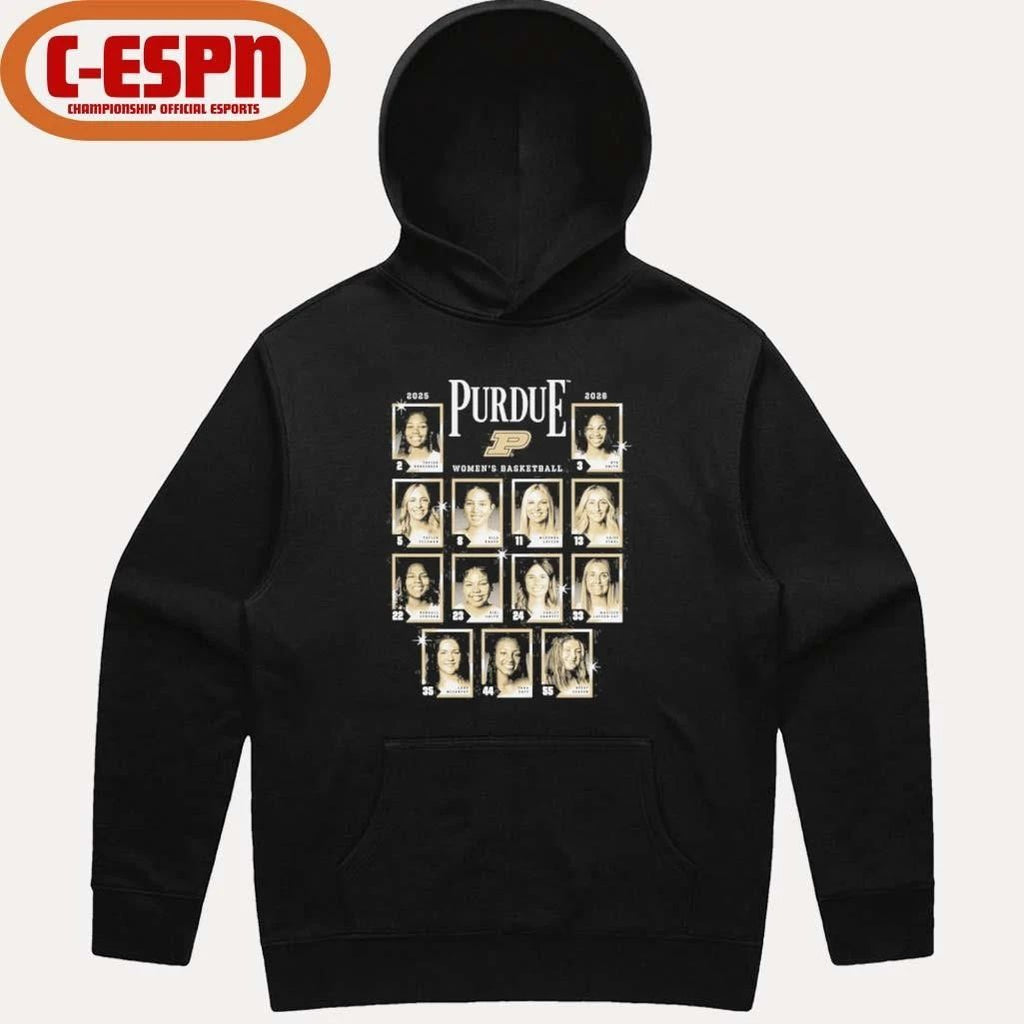 2025-2026 Purdue Women’s Basketball Yearbook Team Shirt