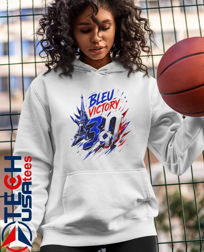 Bleu Victory 30 France Soccer Eiffel Tower shirt