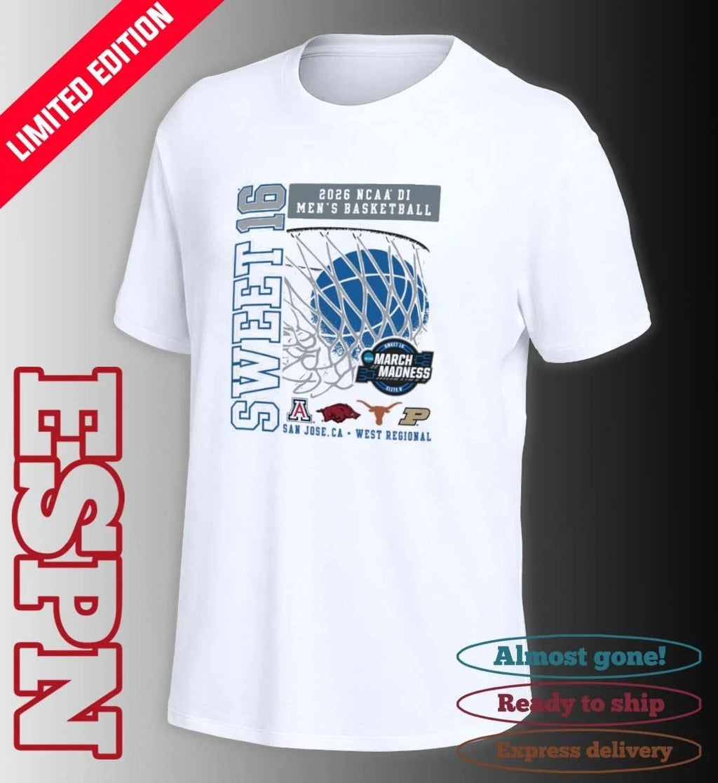 Sweet 16 NCAA DI Men’s Basketball Tournament 2026 West Regional T-Shirt