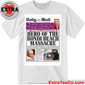 The Daily Mail, in its December 15, 2025 issue, reported on a horrific terrorist attack at Bondi Beach, Sydney Shirt