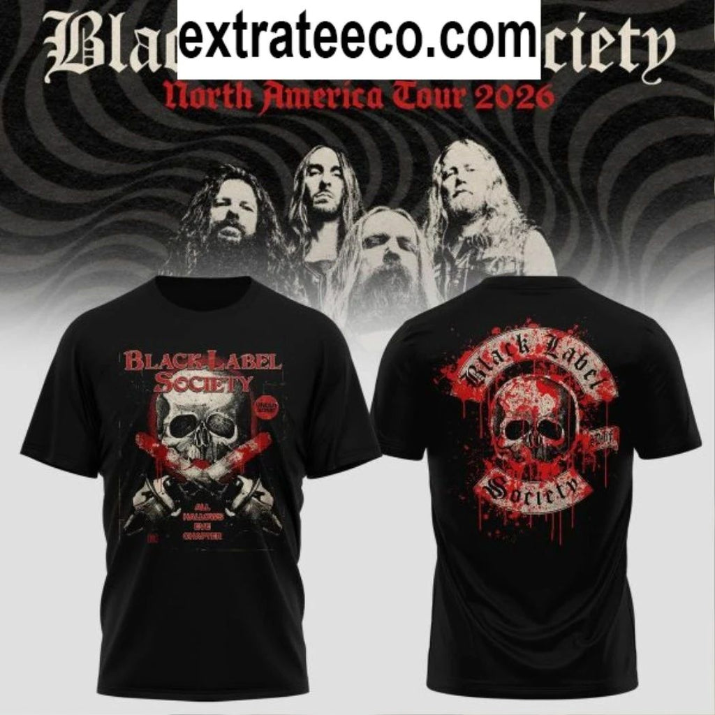 Black Label Society North America Tour 2026 Hoodie T-Shirt