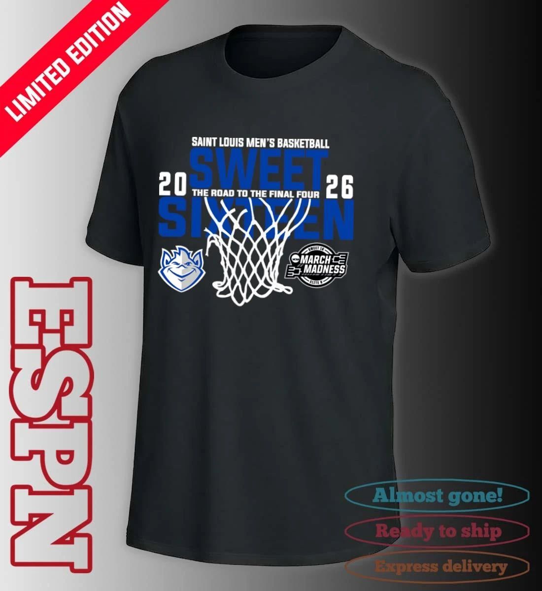 Saint Louis Men’s Basketball 2026 Sweet Sixteen The Road To The Final Four Shirt