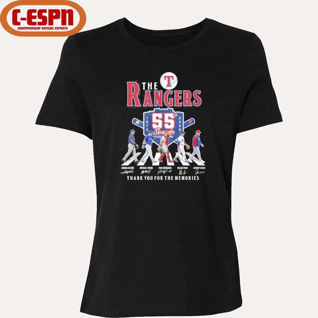 The Texas Rangers Abbey Road 55th Season 1972-2026 Shirt