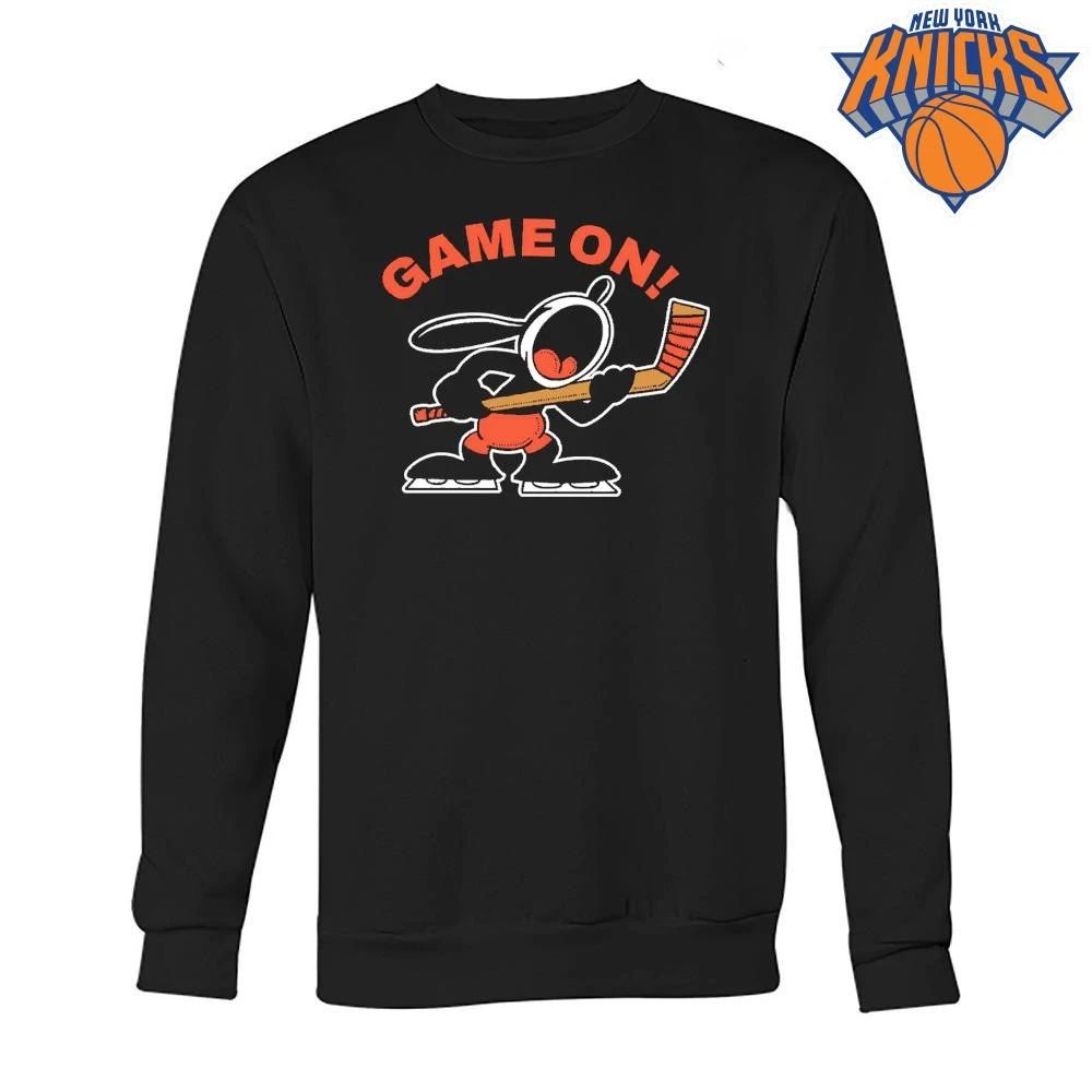Game On Oswald the Lucky Rabbit Ice Hockey Cartoon Shirt