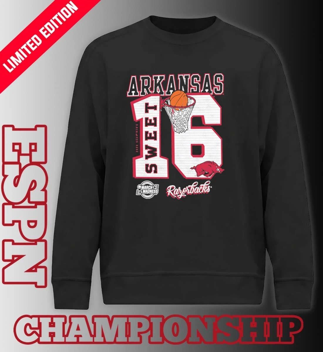 Arkansas Razorbacks Sweet 16 NCAA March Madness Shirt
