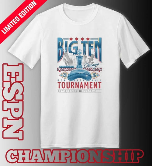 2026 Big Ten Men’s Basketball Tournament Chicago Skyline Shirt
