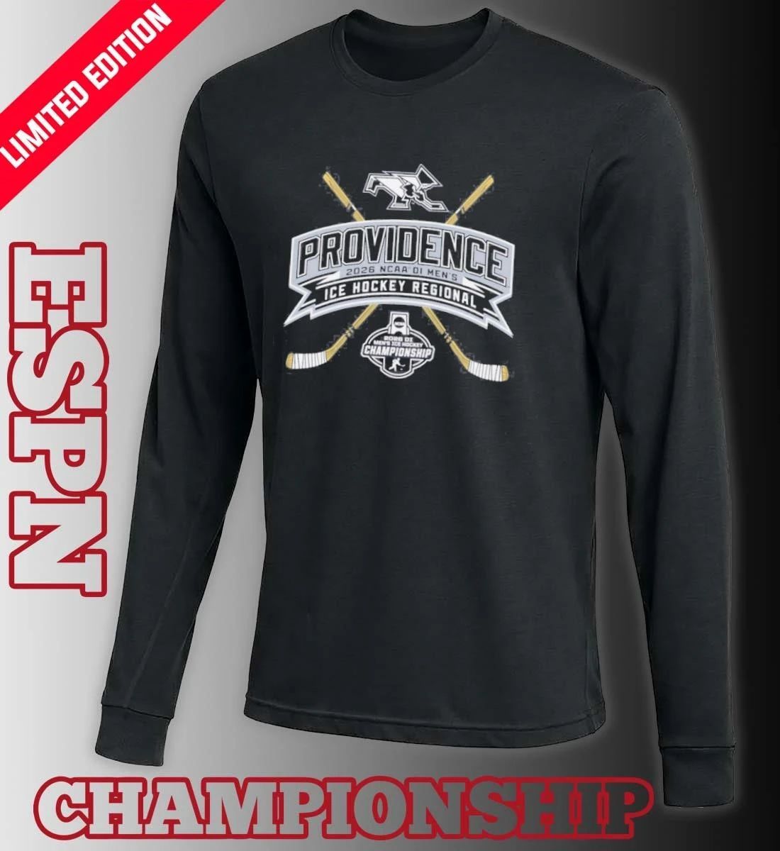 Providence Friars 2026 NCAA DI Men’s Ice Hockey Regionals T-Shirt