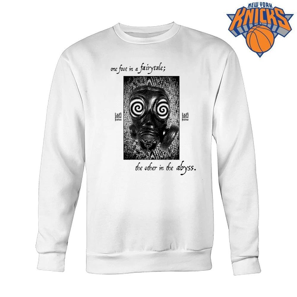 One Foot In A Fairytale The Other In The Abyss Spiral Hypnotic Gas Mask Dark Art Shirt