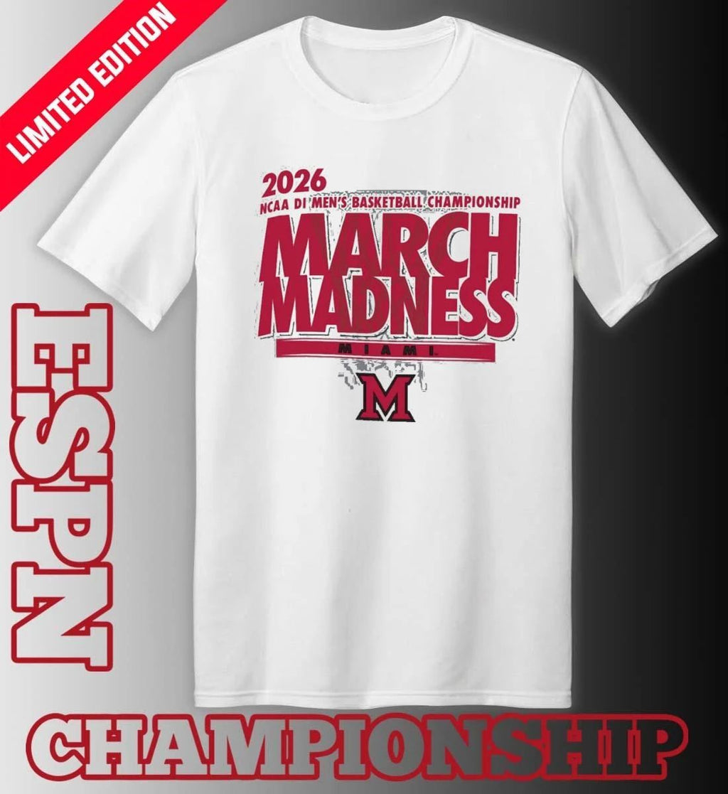 Miami Redhawks 2026 NCAA DI Basketball March Madness – First Four Shirt