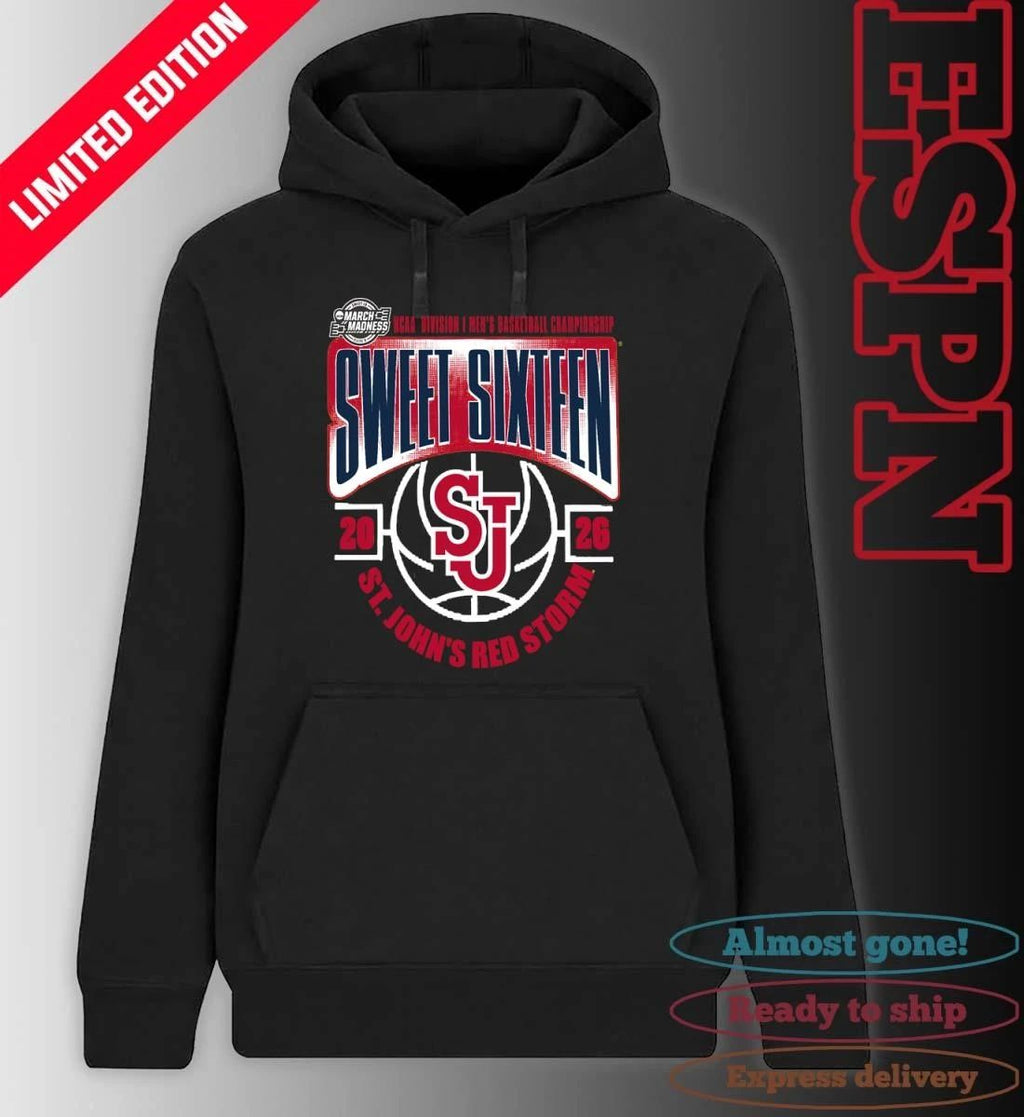 St. John’s Red Storm Sweet 16 NCAA DI Men’s Basketball Tournament March Madness 2026 T-Shirt