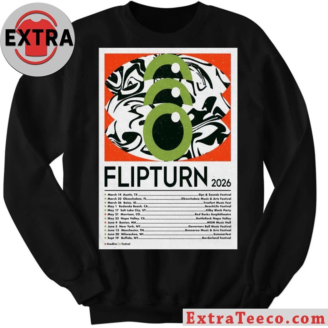 Flipturn Spring And Summer 2026 Shows Poster Shirt