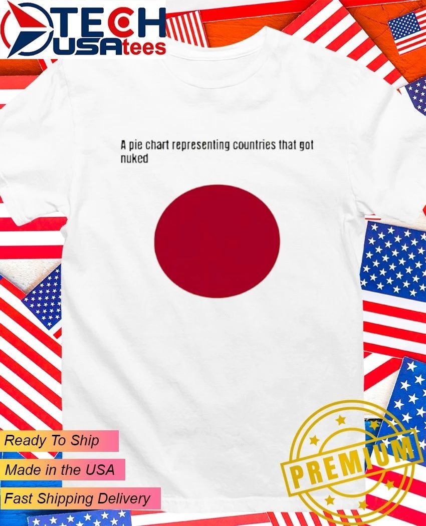 A pie chart representing countries that got nuked Japan shirt