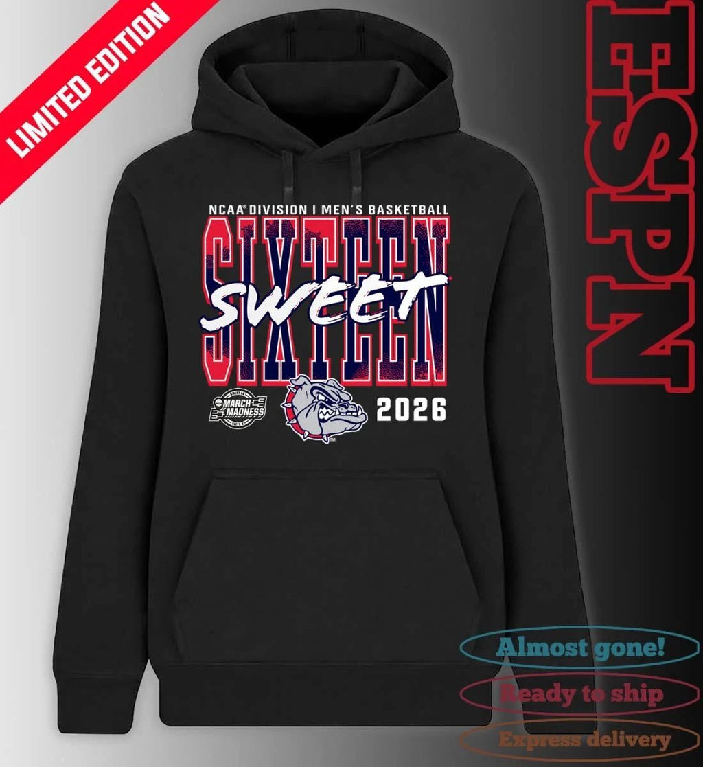 Gonzaga Bulldogs 2026 NCAA Men’s Basketball Tournament March Madness Sweet 16 T-Shirt
