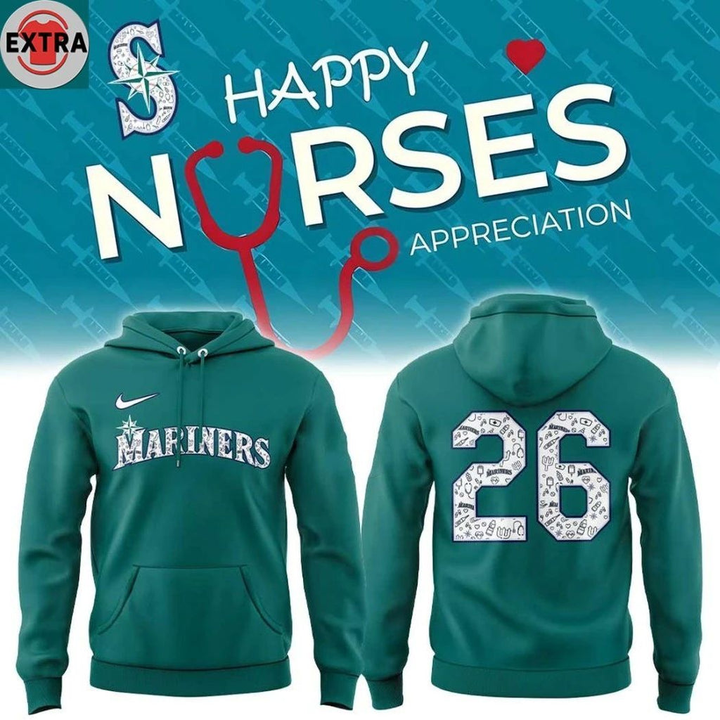Seattle Mariners x Nurse Appreciation Night Logo 2026 Hoodie T-Shirt