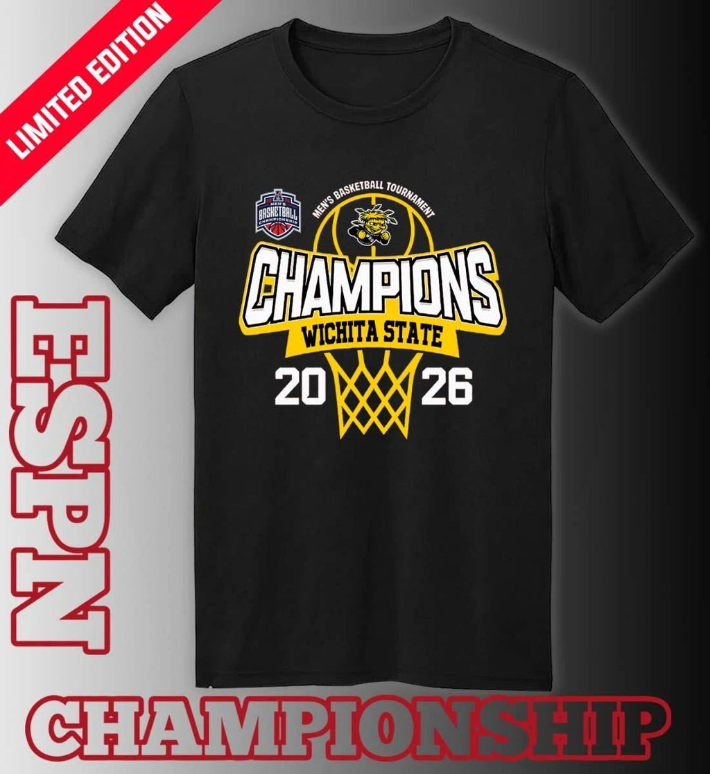 Wichita State Shockers 2026 American Conference Men’s Basketball Tournament Champions Shirt