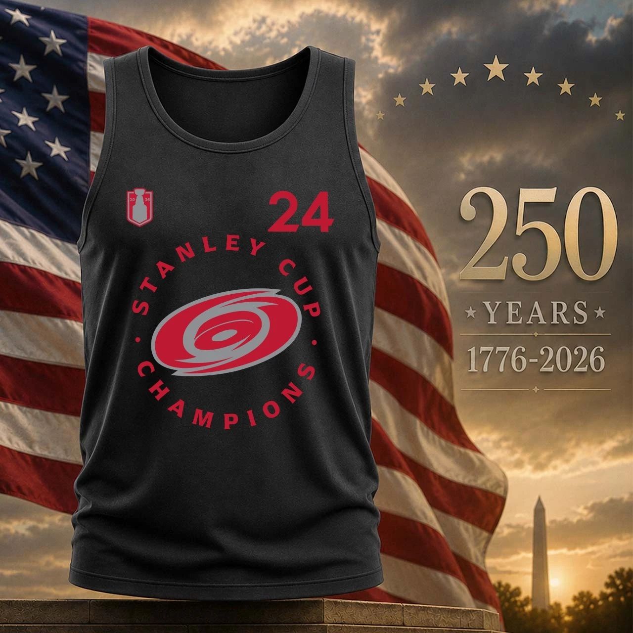 Carolina Hurricanes Seth Jarvis 2026 Stanley Cup Champions Authentic Pro Shirt Front