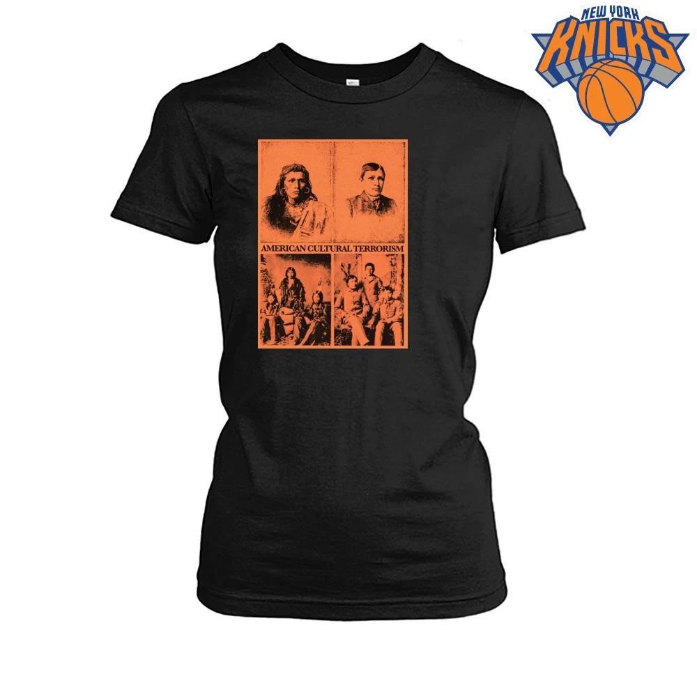 American Cultural Terrorism Native American Historical Assimilation Political Protest T Shirt