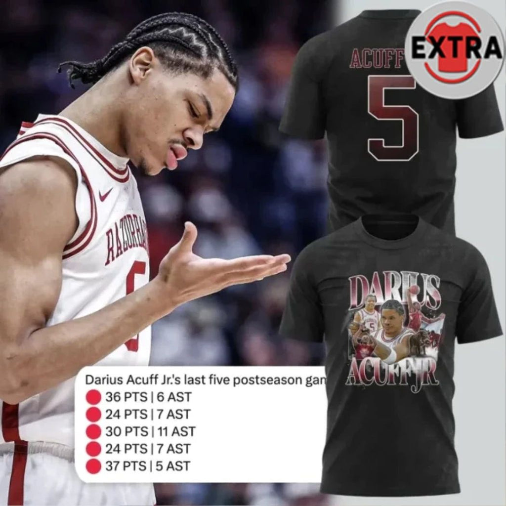 Arkansas Razorbacks Darius Acuff Jr 2026 For Fan Shirt