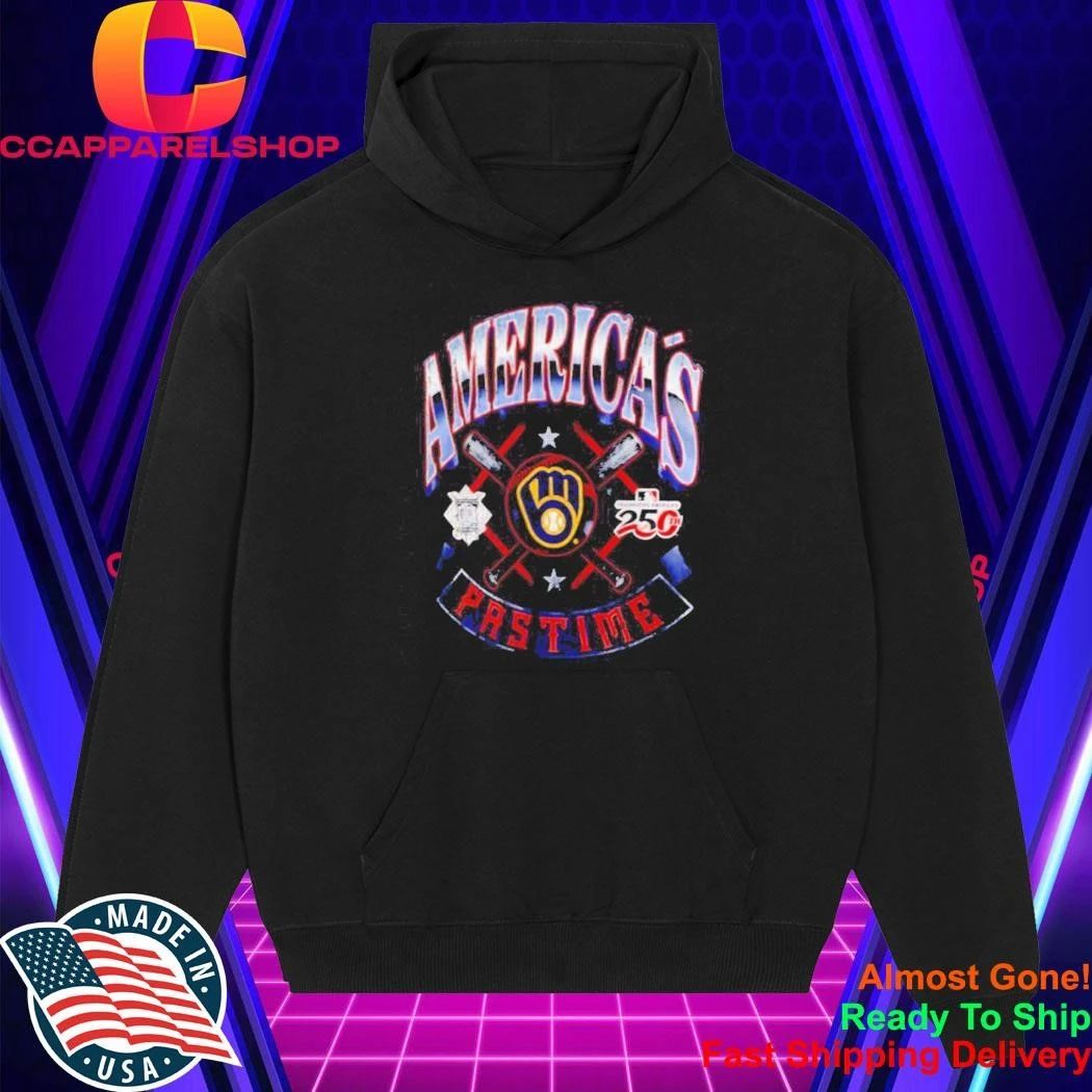 Milwaukee Brewers Americas Pastime Celebrating Americas 250th League Baseball Shirt