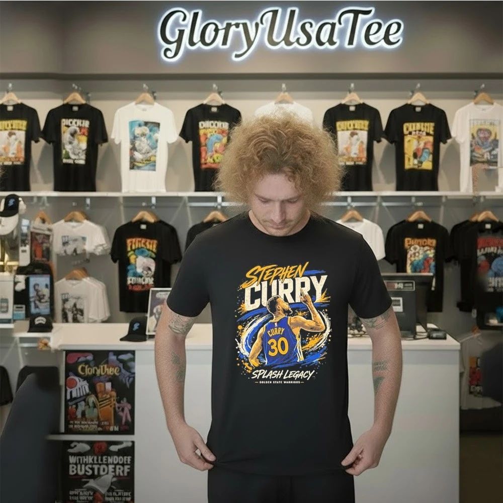 Stephen Curry Splash Legacy Curry 30 Warriors Basketball Graphic Shirt