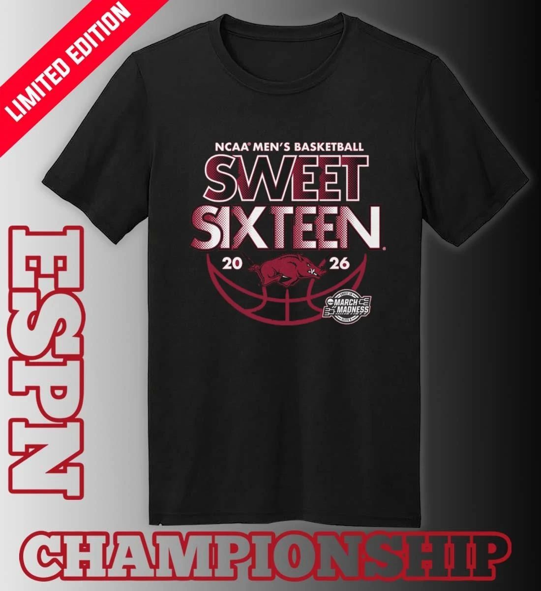 Sweet Sixteen 2026 Arkansas NCAA Men’s Basketball Shirt