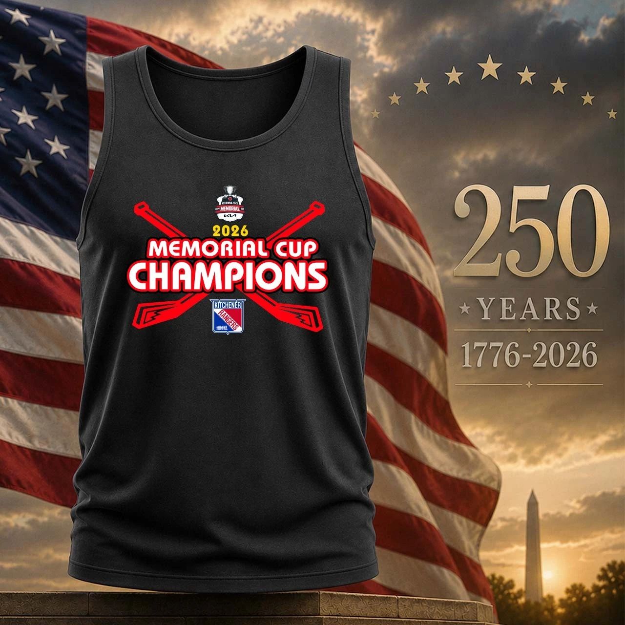 Kitchener Rangers 2026 Memorial Cup Champions Shirt Front