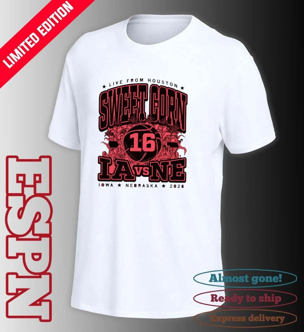 Sweet Corn 16 Max Collegiate 2026 Iowa Vs Nebraska T-Shirt