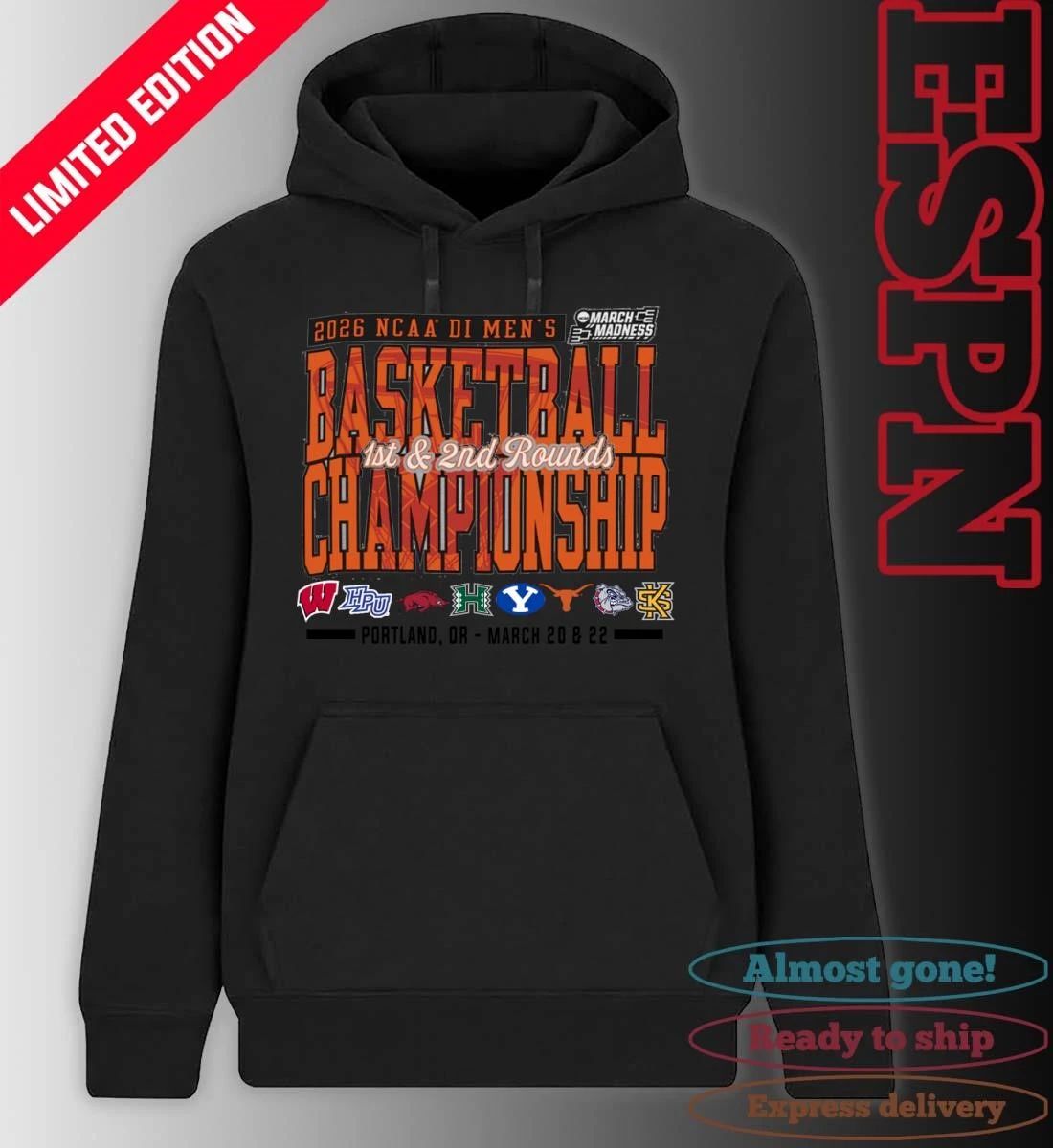 Portland, OR 2026 NCAA DI Men’s Basketball Championship – March 20 & 22 T-Shirt