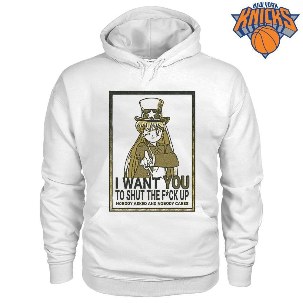 Anime Sailor Moon Uncle Sam I Want You To Shut Up Funny Parody shirt