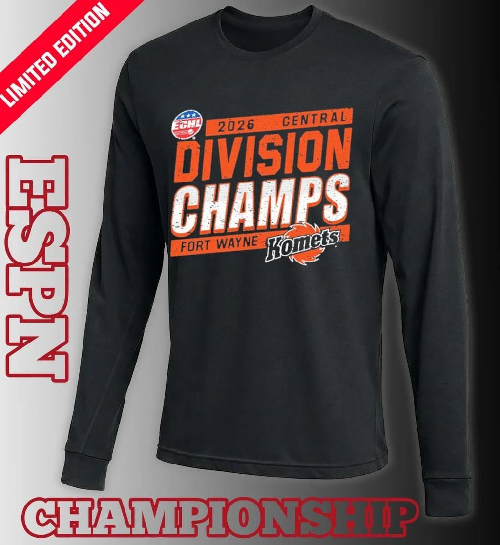 Komets Fort Wayne 2026 EGHL Central Division Champions Shirt