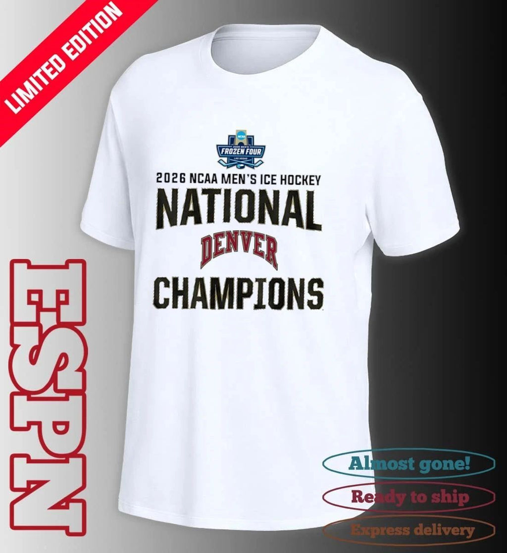 University Of Denver 2026 NCAA DI Men’s Ice Hockey National Champions T-Shirt