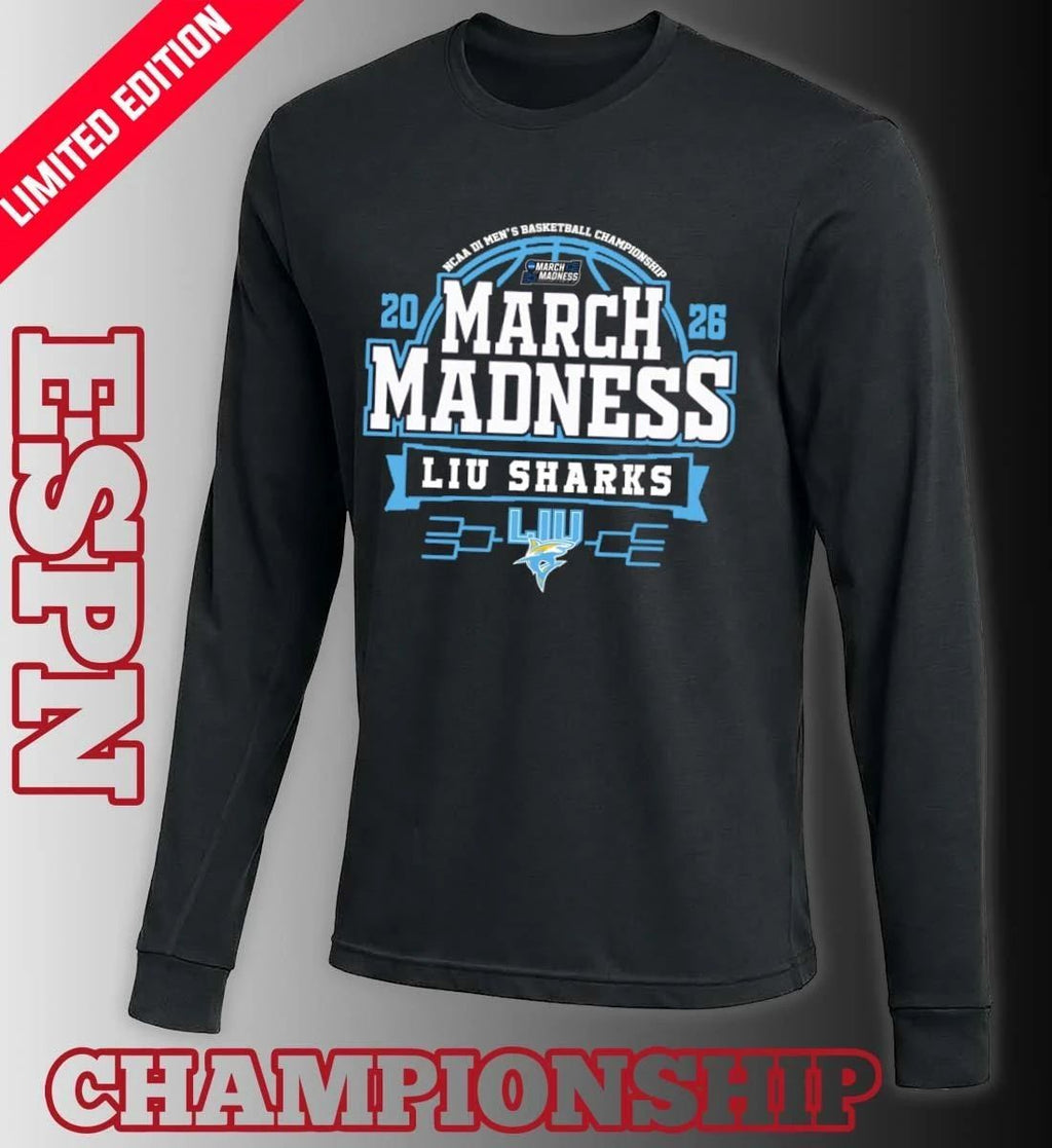 LIU Sharks March Madness 2026 NCAA DI Men’s Basketball Tournament T-Shirt