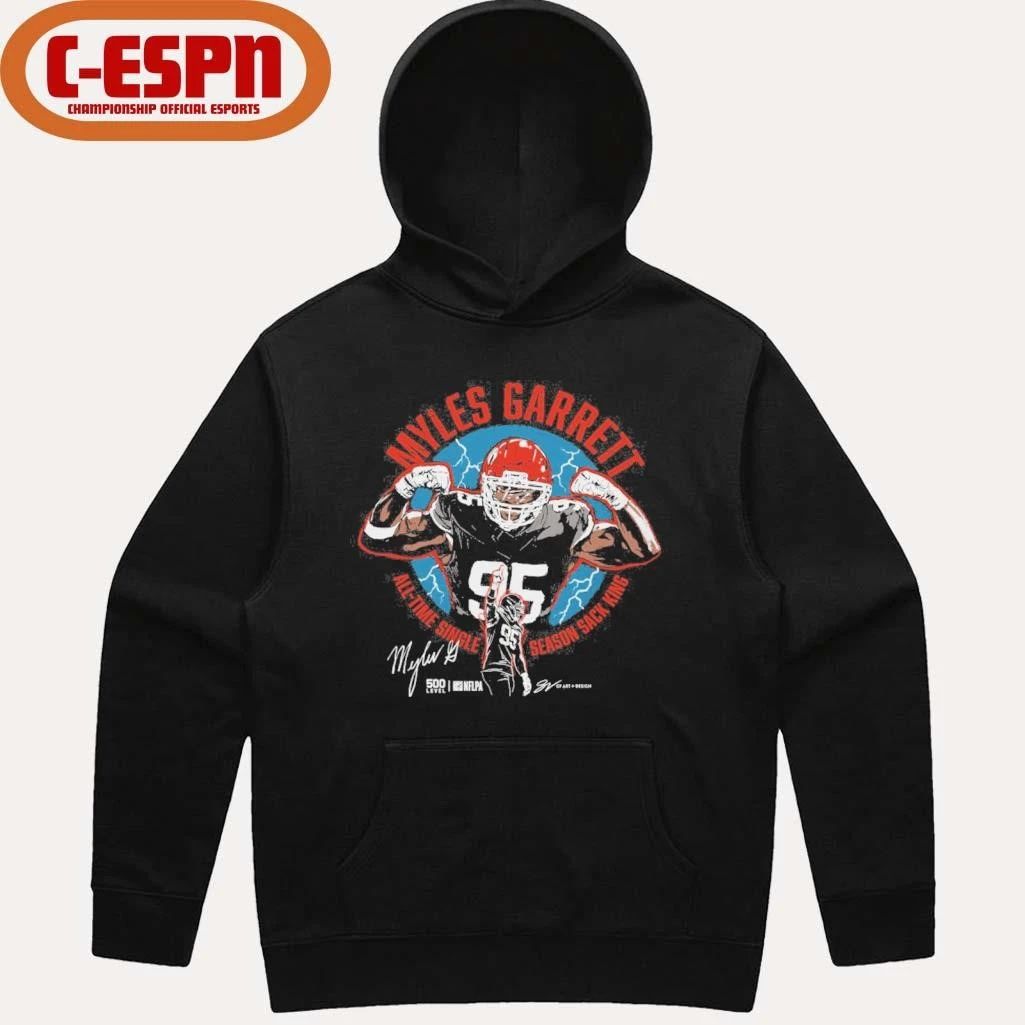 Myles Garrett Cleveland All-Time Sack King T-Shirt