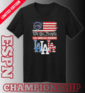 We The People Los Angeles Dodgers Red White Blue Shirt