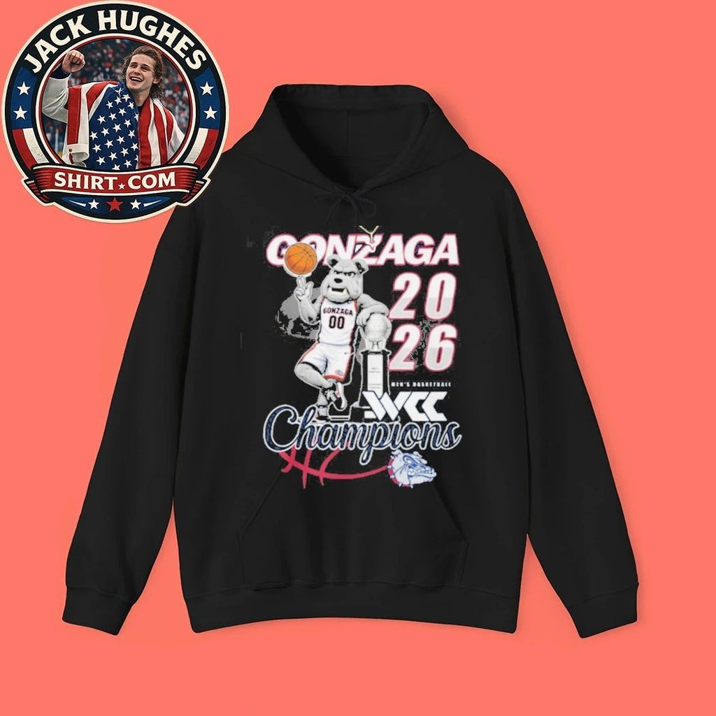 Gonzaga Bulldogs Wcc Men #8217 S Basketball Champions 2026 Shirt