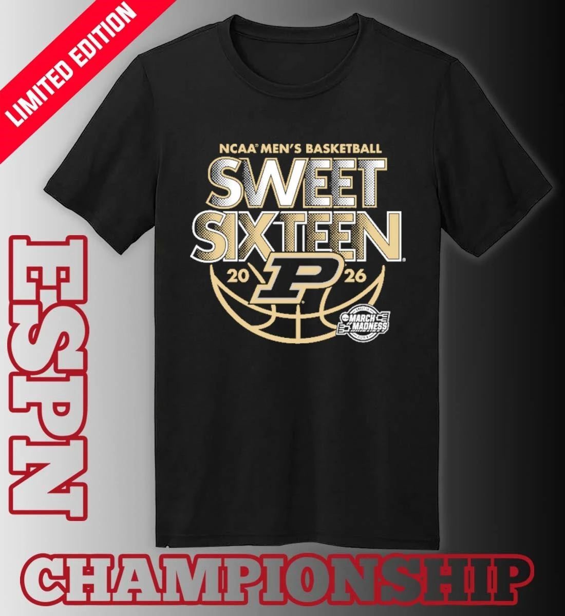 Sweet Sixteen 2026 Purdue Men’s Basketball Shirt