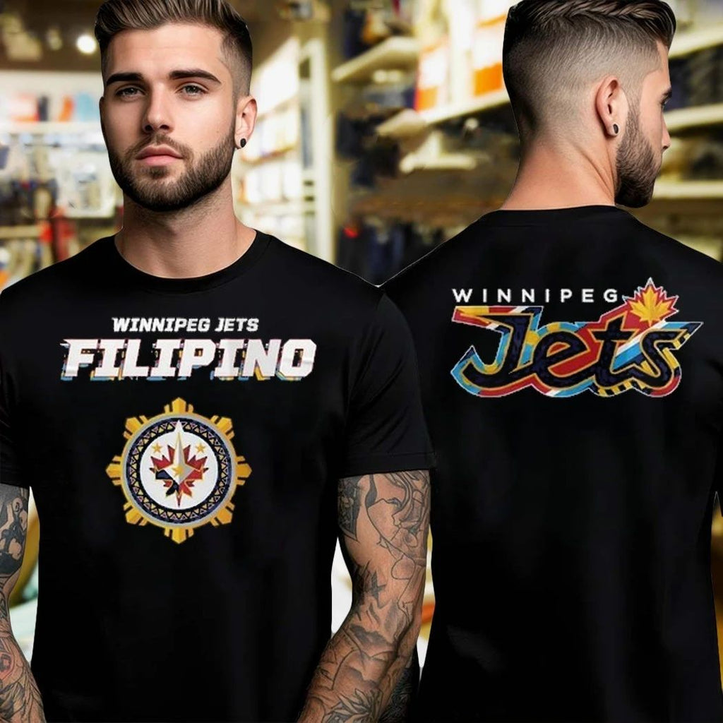 Original Winnipeg Jets Filipino Heritage Night Logo Shirt