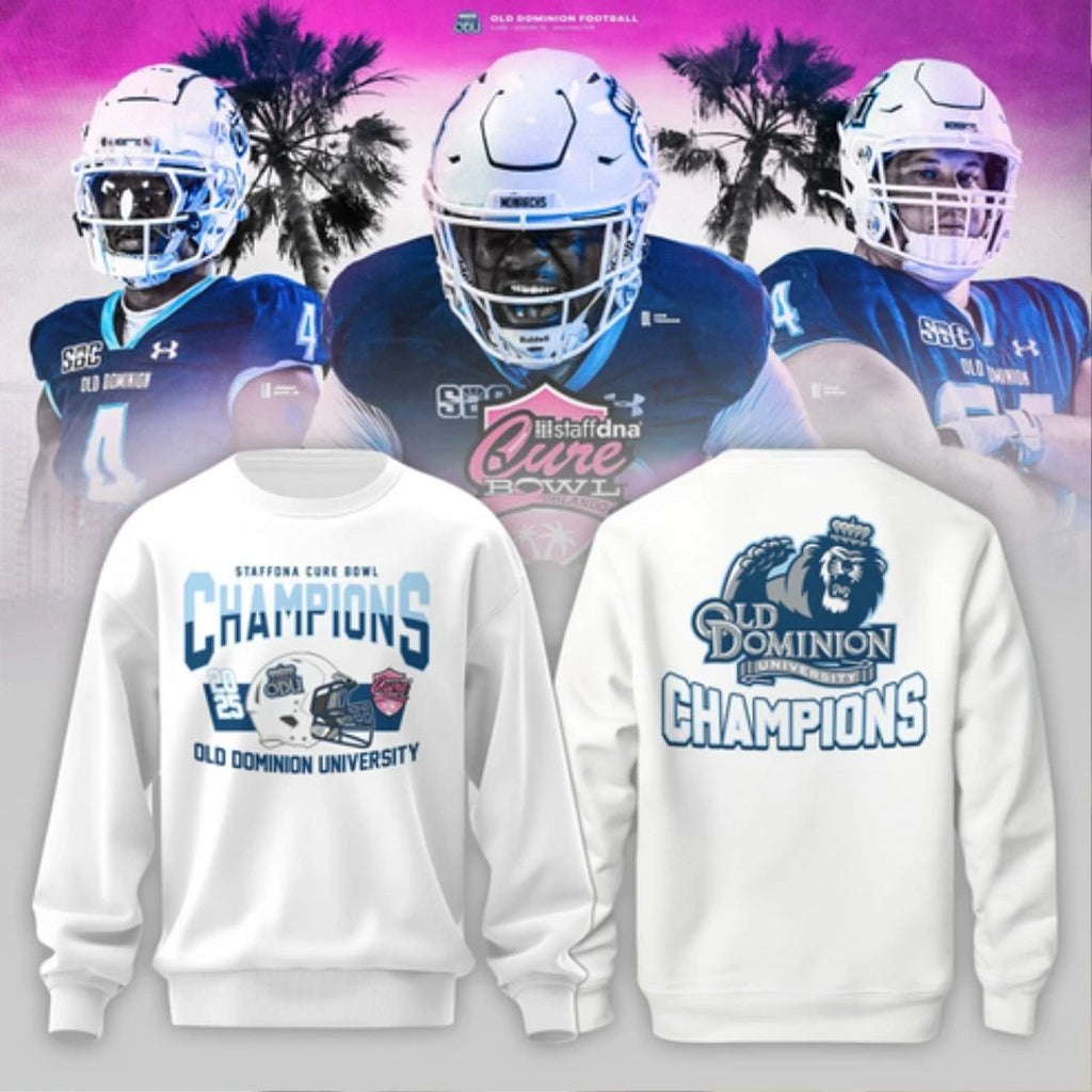 Original Cure Bowl Champions Merch – Old Dominion University 2025 Champions Shirt