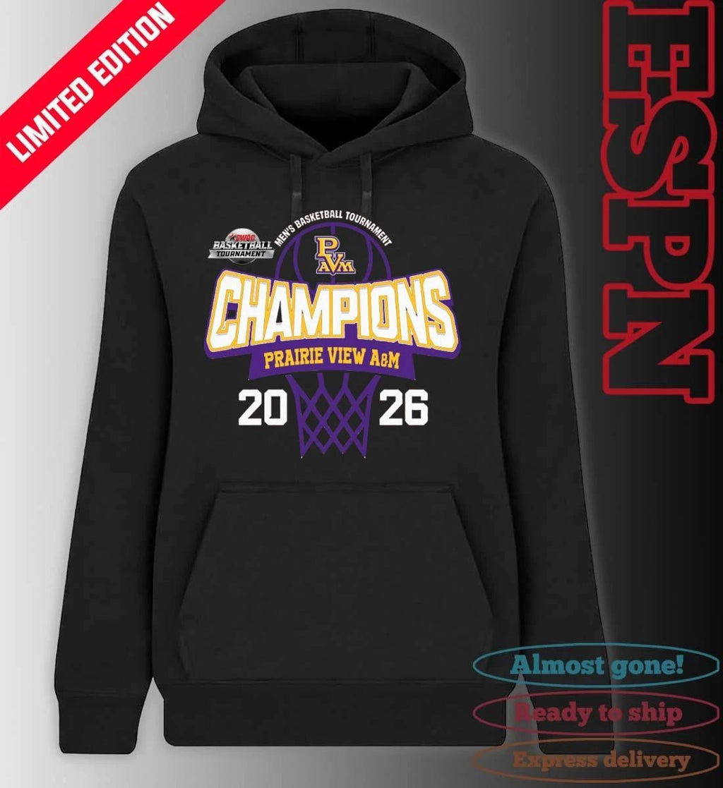 SWAC Men’s Basketball Tournament 2026 Champions Prairie View A&M Panthers T-Shirt