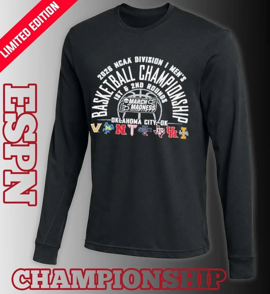 NCAA Men’s Basketball 2026 March Madness Oklahoma City, OK T-Shirt