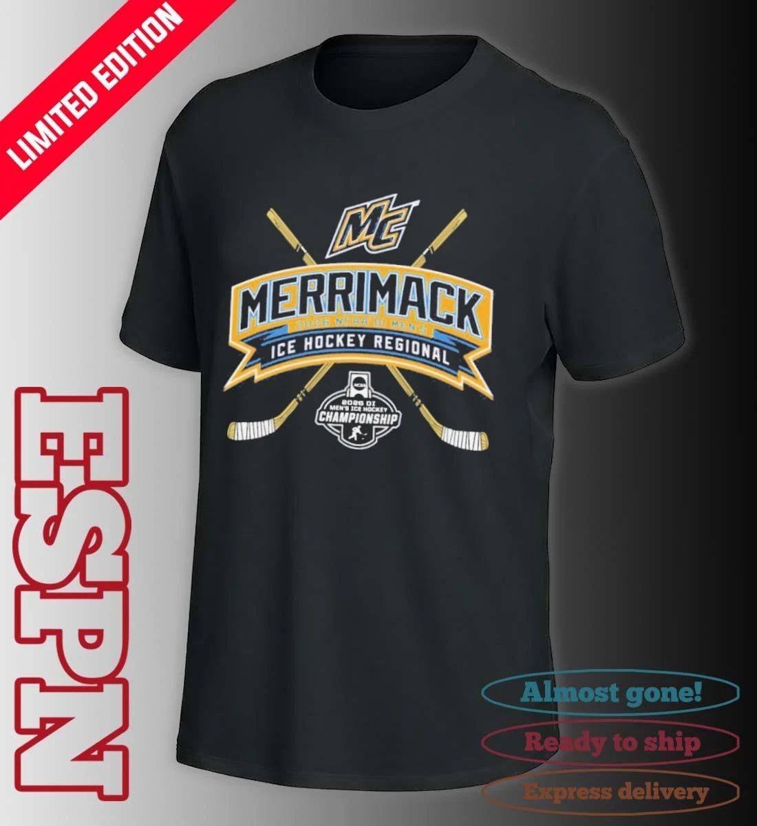 Merrimack Warriors 2026 NCAA DI Men’s Ice Hockey Regionals T-Shirt