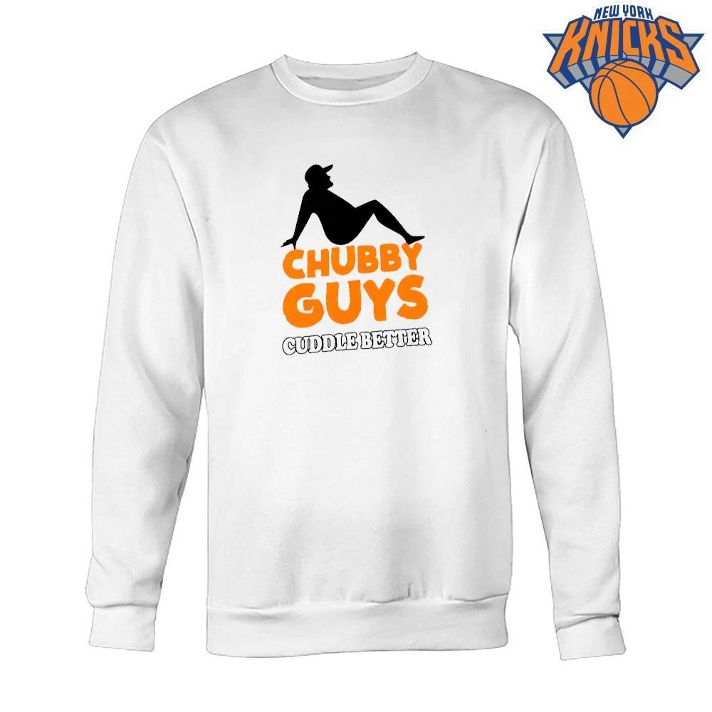 Chubby Guys Cuddle Better Funny Silhouette T Shirt