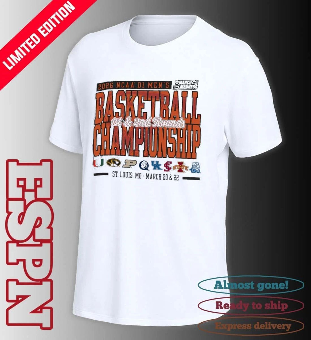 St. Louis, MO 2026 NCAA DI Men’s Basketball Championship – March 20 & 22 T-Shirt