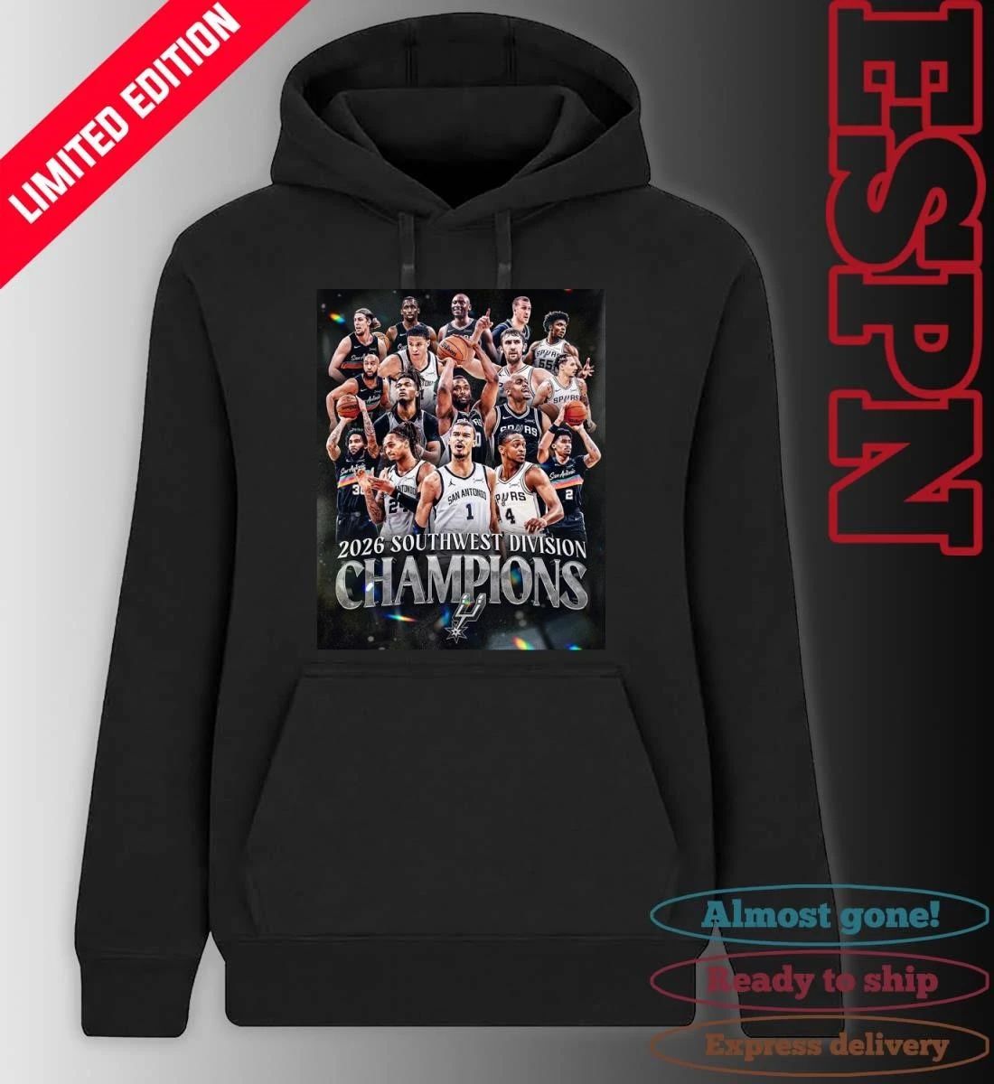 San Antonio Spurs 2026 Southwest Division Champions Poster Shirt